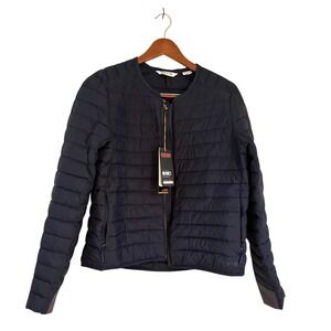 Orvis Thermore Puffer Jacket Navy Blue Lightweight Outdoor Performance Women's M